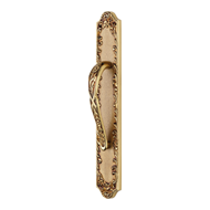 Poesia Door Pull Handle on plate in Fre